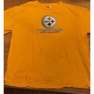 Pittsburgh Steelers T Shirt NFL TEAM APPAREL Men’s Yellow 3XL